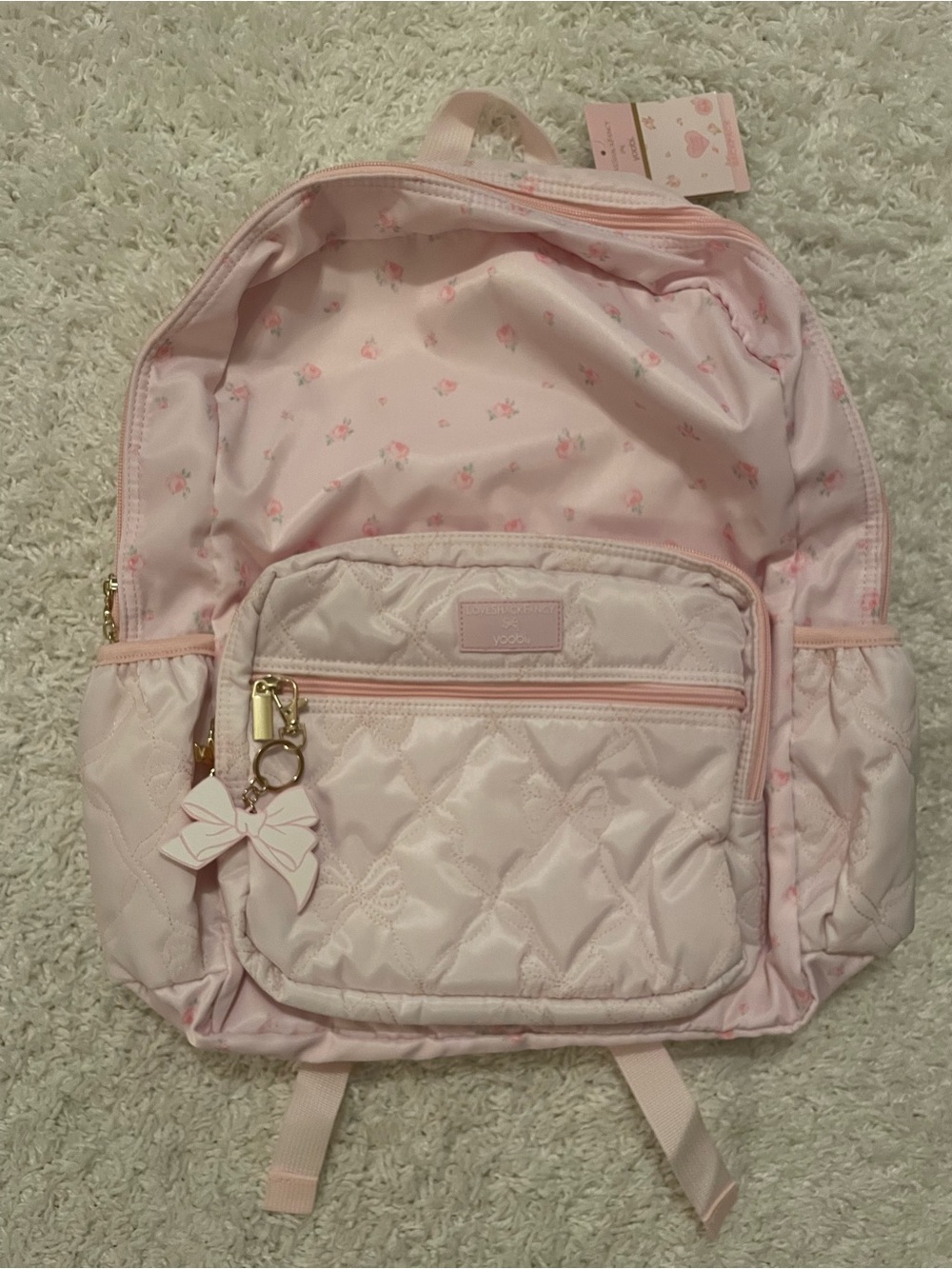 LoveShackFancy x Target Yoobi Blooming Heirloom Ditsy Backpack Ballet Bloom NWT